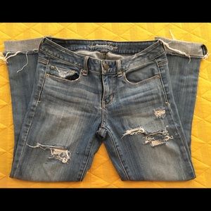 American Eagle cropped skinny jeans size 4~like new
